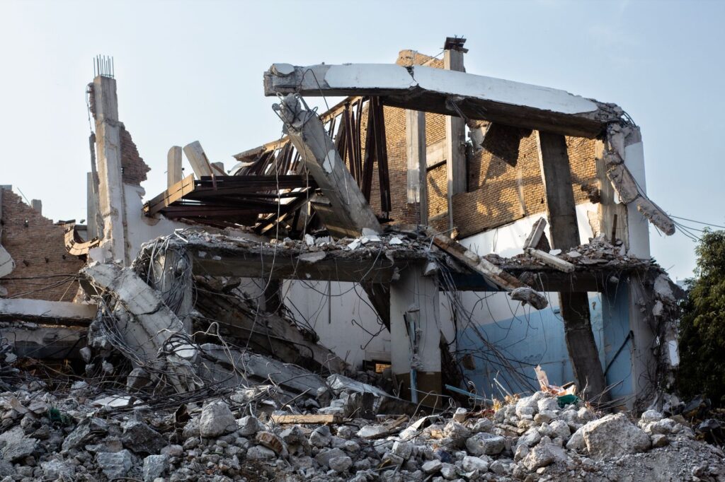 illegal structure razed