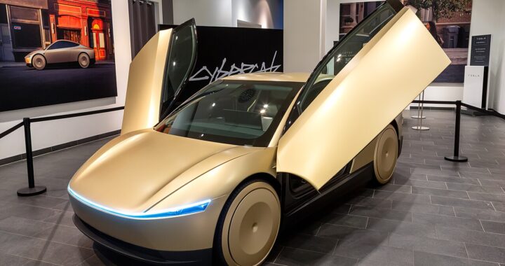 self-driving Tesla Cybercab